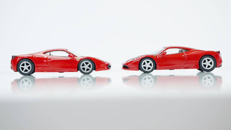 Illustration for article titled Kyosho Ferrari 10 1/64 #68 - Project Prancing Horse #68 - 2013 Ferrari 458 Speciale
